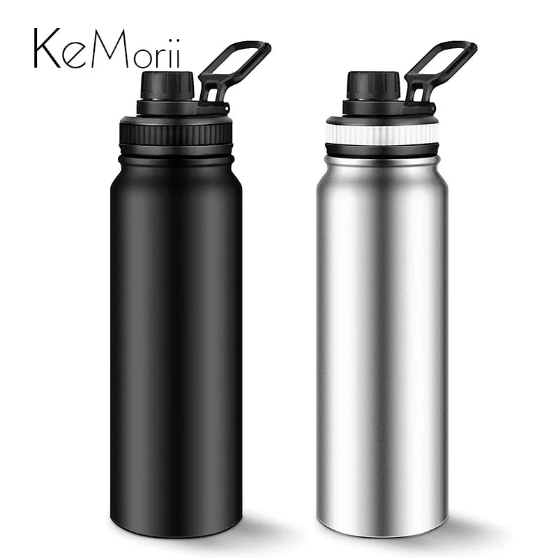 600/800/1000ML Portable Thermos Bottle - 304 Stainless Steel Double Wall Insulated Travel Mug and Water Bottle